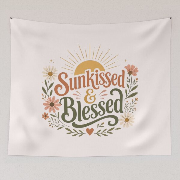 Item preview, Sunkissed & Blessed – Floral Sunshine Design designed and sold by ABLAT_CREATIONS.
