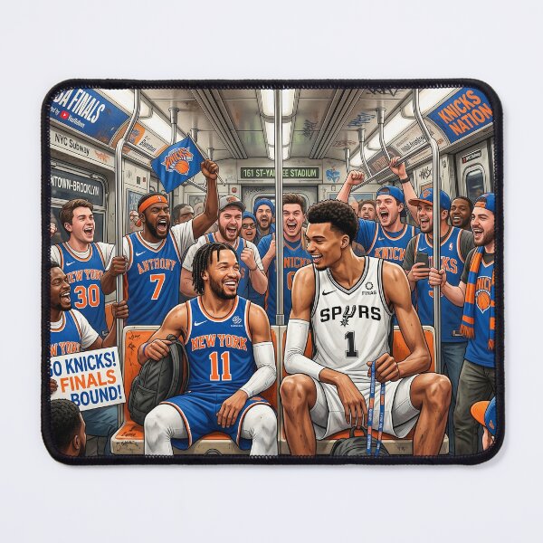 Item preview, Jalen Brunson Wemby Riding NYC Subway To NBA Finals designed and sold by Home Decor Art.