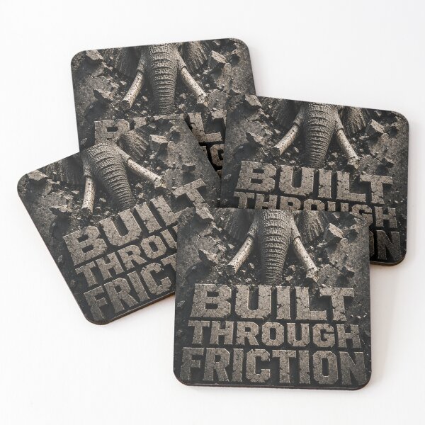 Item preview, Solo Founder Built Through Friction Elephant Brutalist Art Print designed and sold by SavannaStrikes.