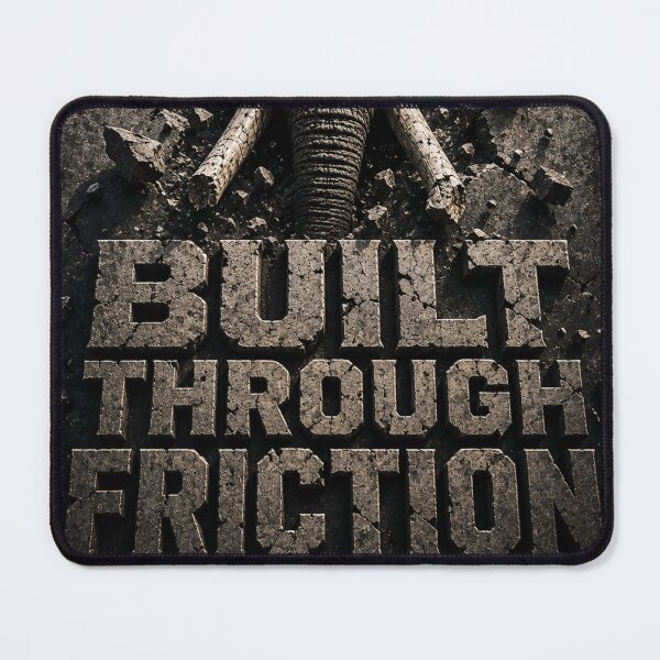 Item preview, Solo Founder Built Through Friction Elephant Brutalist Art Print designed and sold by SavannaStrikes.