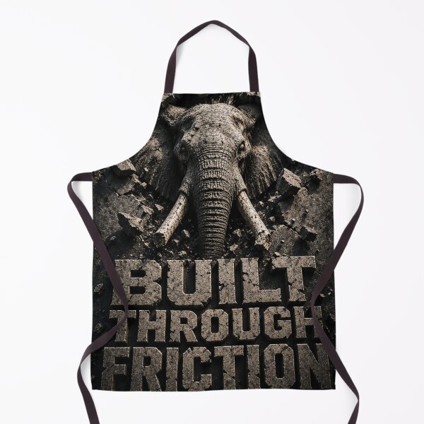 Item preview, Solo Founder Built Through Friction Elephant Brutalist Art Print designed and sold by SavannaStrikes.