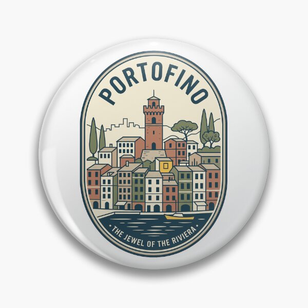 Item preview, Portofino Italy Jewel of the Riviera Travel Badge designed and sold by k3rstman1.