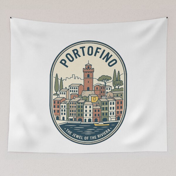 Item preview, Portofino Italy Jewel of the Riviera Travel Badge designed and sold by k3rstman1.