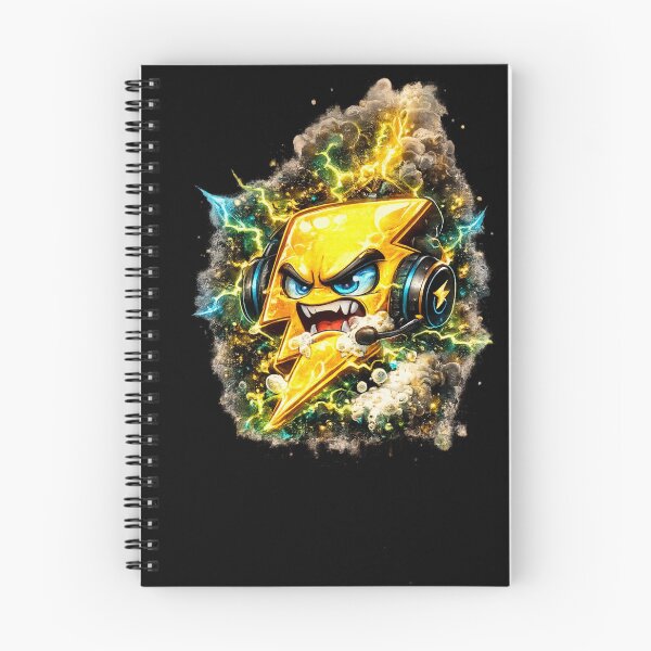 Item preview, Overcharged Lightning Bolt Cartoon Sticker | 3D Electric Rage Mascot designed and sold by Timeless Junction.