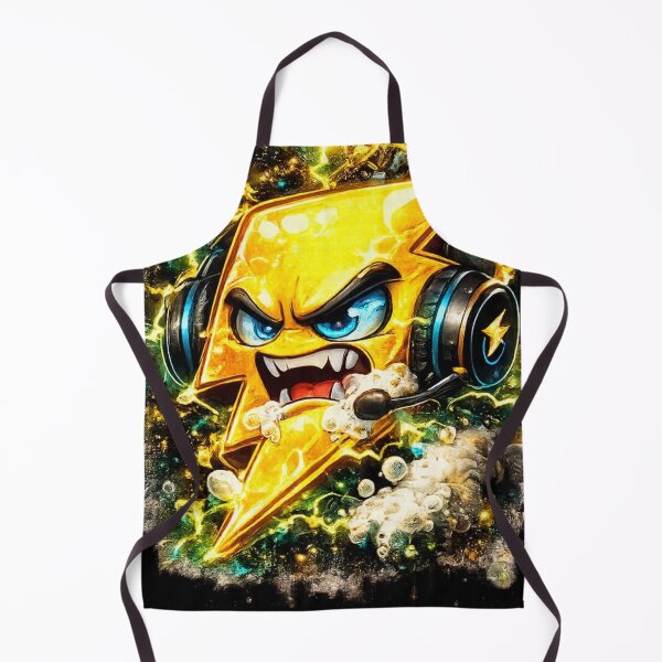 Item preview, Overcharged Lightning Bolt Cartoon Sticker | 3D Electric Rage Mascot designed and sold by Timeless Junction.