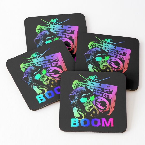 Item preview, Vibrant Retro Boombox Music Lover Headphones Art designed and sold by marke770.