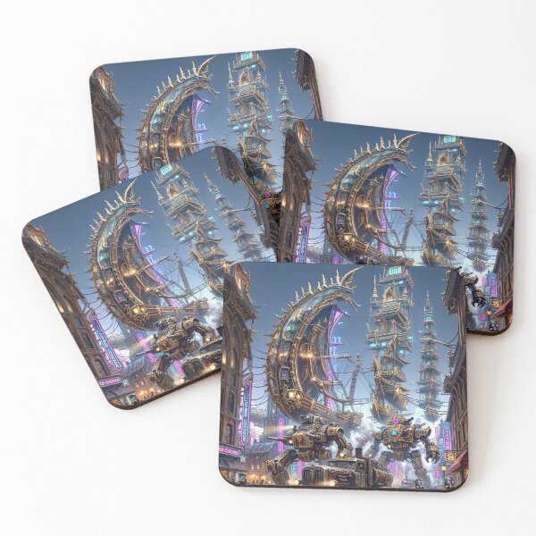 Item preview, Cyberpunk meets Baroque with neon designed and sold by dougkeder.