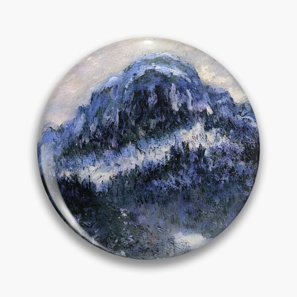 Item preview, Mount Kolsaas in Misty Weather: Impression of Norwegian Peaks and Winter Light.  designed and sold by artdesignsnow.