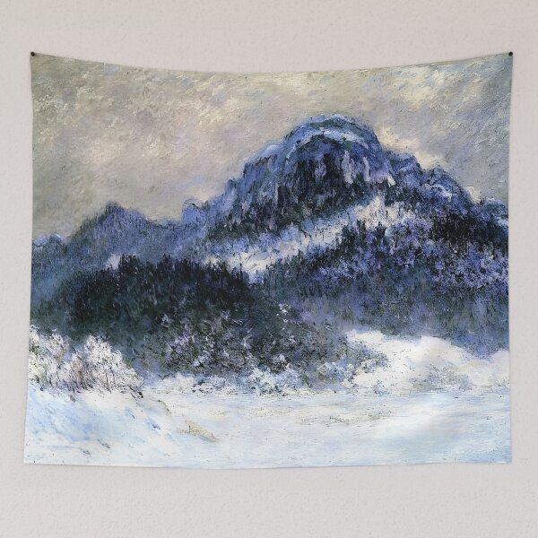 Item preview, Mount Kolsaas in Misty Weather: Impression of Norwegian Peaks and Winter Light.  designed and sold by artdesignsnow.
