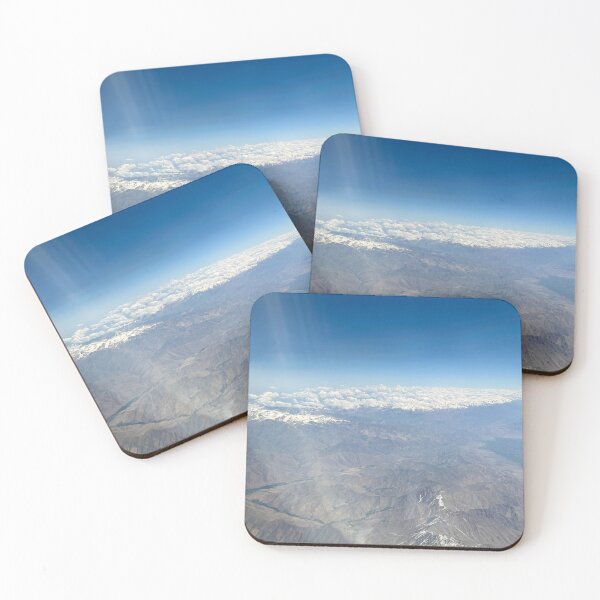 Item preview, Vast Desert Mountains from the Sky | Scenic Aerial Travel Photography Artwork designed and sold by Zaitmiprints.