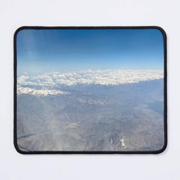 Item preview, Vast Desert Mountains from the Sky | Scenic Aerial Travel Photography Artwork designed and sold by Zaitmiprints.