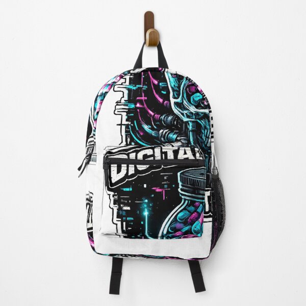 Item preview, ​Digital Overdose Feeding The Anxiety - Cyberpunk Glitch designed and sold by RebelVibeX.