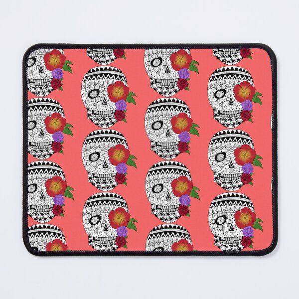 Item preview, Mandala skull with flowers designed and sold by MidnightDr3am.