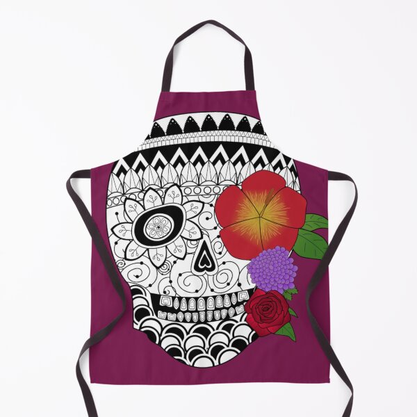 Item preview, Mandala skull with flowers designed and sold by MidnightDr3am.