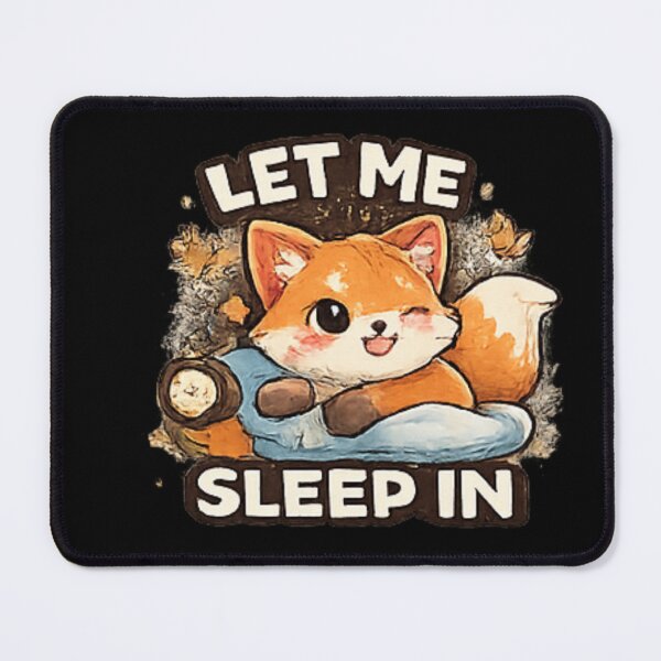 Item preview, Let Me Sleep In Funny Sleepy Fox designed and sold by Hobby-up.