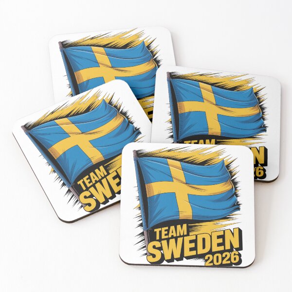 Item preview, Team Sweden 2026 Fan Flag T-Shirt V7 designed and sold by DBWStudios.