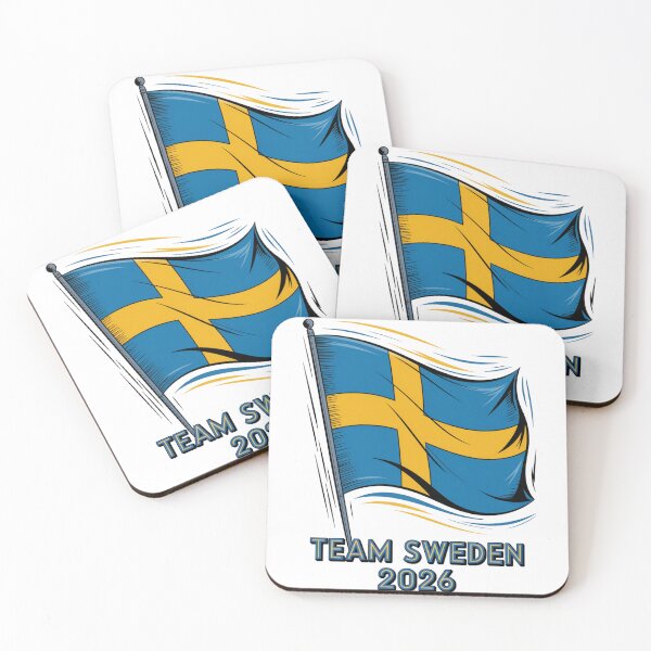 Item preview, Team Sweden 2026 Fan Flag T-Shirt V8 designed and sold by DBWStudios.