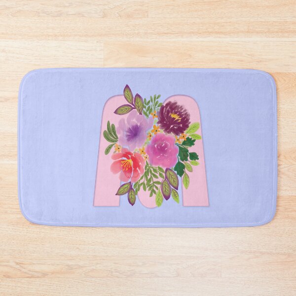 Item preview, Flowery Letter M designed and sold by CharlottePlaceArt.
