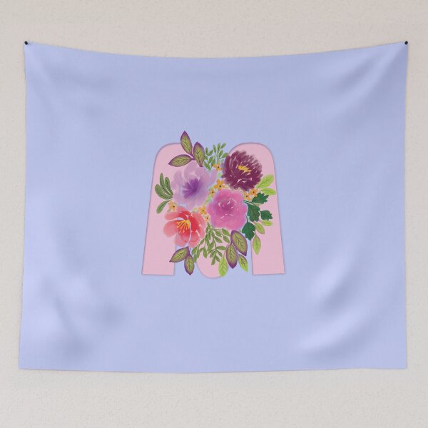 Item preview, Flowery Letter M designed and sold by CharlottePlaceArt.