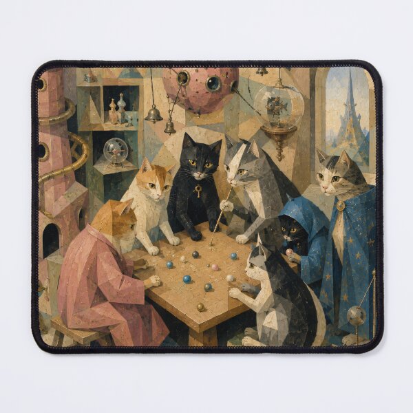 Item preview, Cubist Cats of the Astral Table designed and sold by ThingsCatsDo.