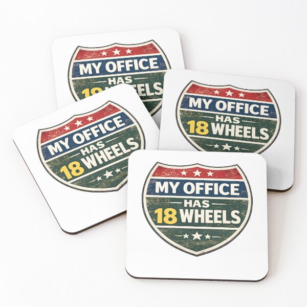 Item preview, My Office Has 18 Wheels Funny Truck Driver Design designed and sold by PatiImagination.