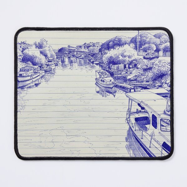 Item preview, Boats on the river designed and sold by ByBRCKStore.