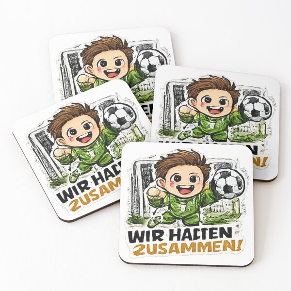 Item preview, Wir Halten Zusammen Germany Goalkeeper Soccer Fan Sticker | German Football Unity Design | Deutschland Goalkeeper Supporter Cartoon designed and sold by myteesmypassion.