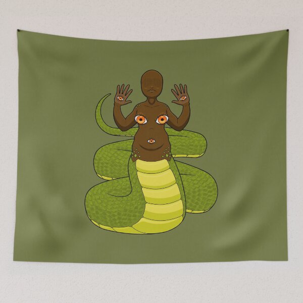 Item preview, Five eyed snake woman designed and sold by selkaycik.