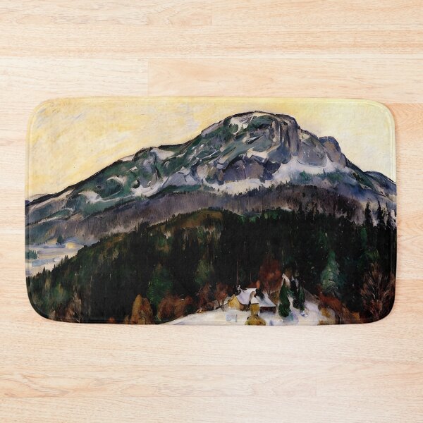 Item preview, Mount Kolsaas, Norway: Impression of Snow-Capped Peaks, Winter Light, and Misty Atmosphere  designed and sold by artdesignsnow.