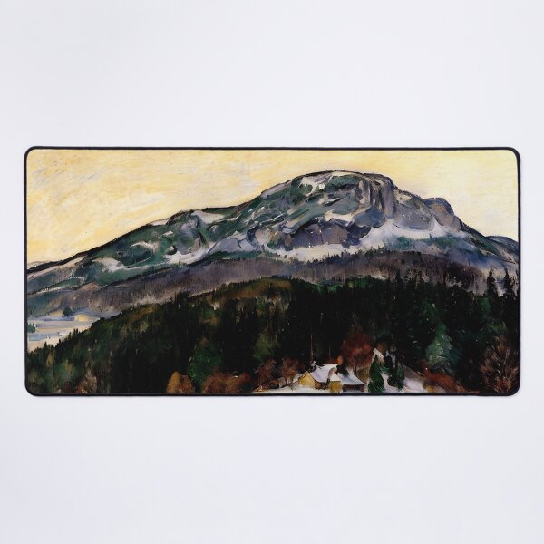 Item preview, Mount Kolsaas, Norway: Impression of Snow-Capped Peaks, Winter Light, and Misty Atmosphere  designed and sold by artdesignsnow.