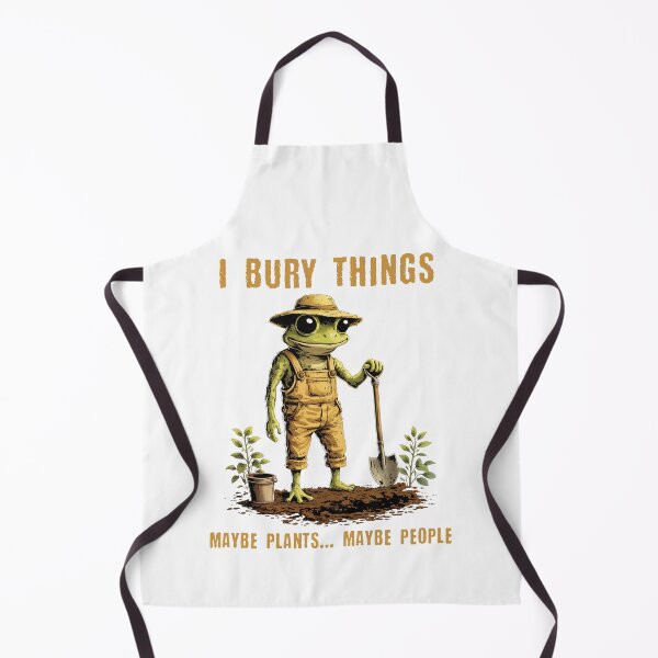 Item preview, I Bury Things Maybe Plants Maybe People Frog Meme designed and sold by Hedoraxe.