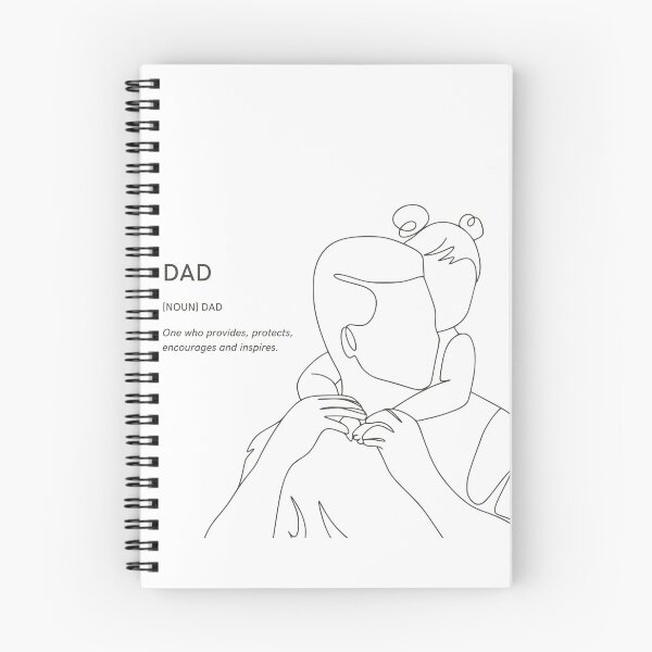 Item preview, Dad Definition Line Art Father and Daughter designed and sold by _ZENTAY_.