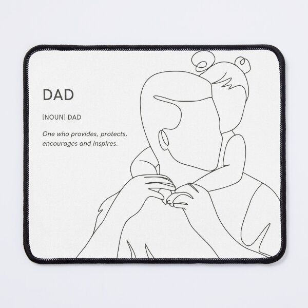 Item preview, Dad Definition Line Art Father and Daughter designed and sold by _ZENTAY_.