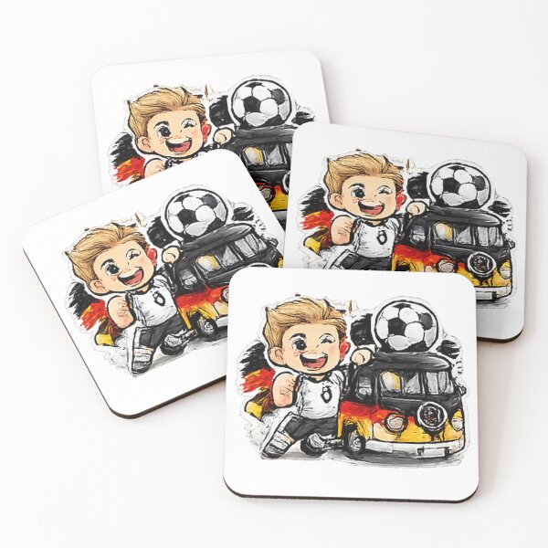 Item preview, Germany Soccer Road Trip Cartoon Sticker | Deutschland Football Fan Van Design | German Football Travel Supporter Artwork designed and sold by myteesmypassion.