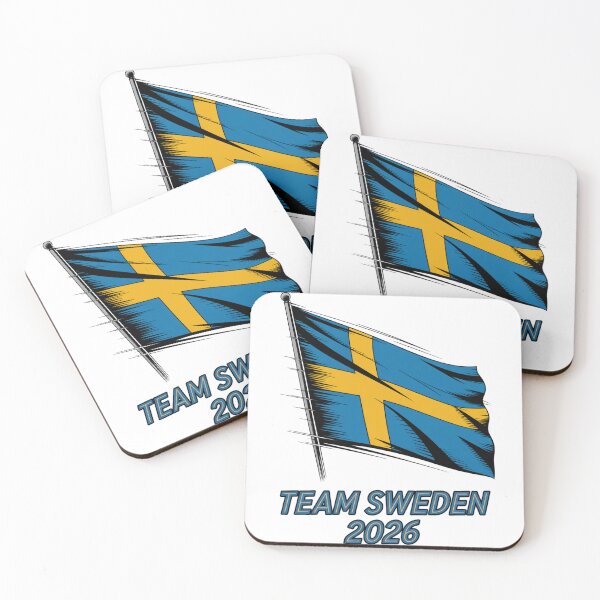 Item preview, Team Sweden 2026 Fan Flag T-Shirt V10 designed and sold by DBWStudios.