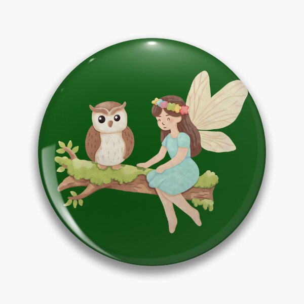 Item preview, Forest Fairy and Wise Owl designed and sold by haariichan.