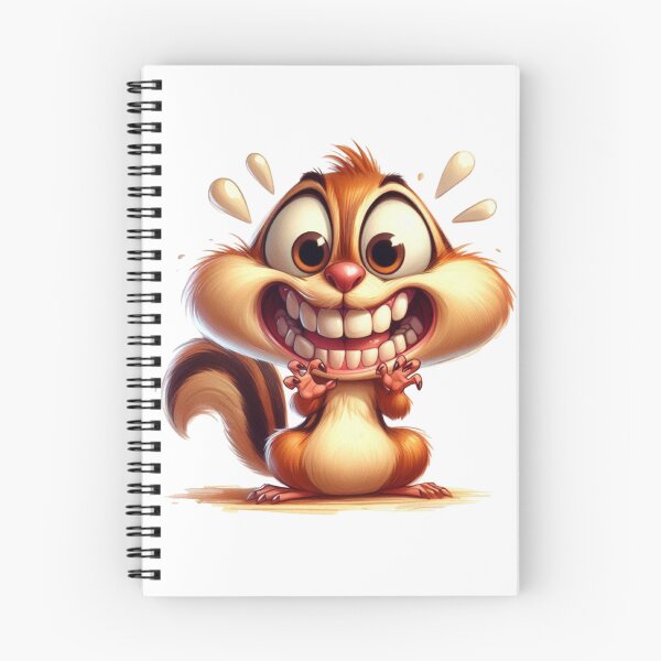 Item preview, Hilarious Exaggerated Chipmunk Cartoon Illustration designed and sold by LunaPixelStudio.