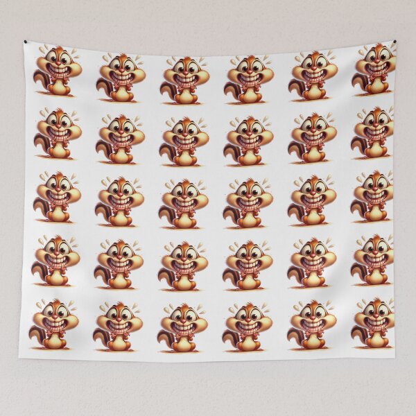 Item preview, Hilarious Exaggerated Chipmunk Cartoon Illustration designed and sold by LunaPixelStudio.