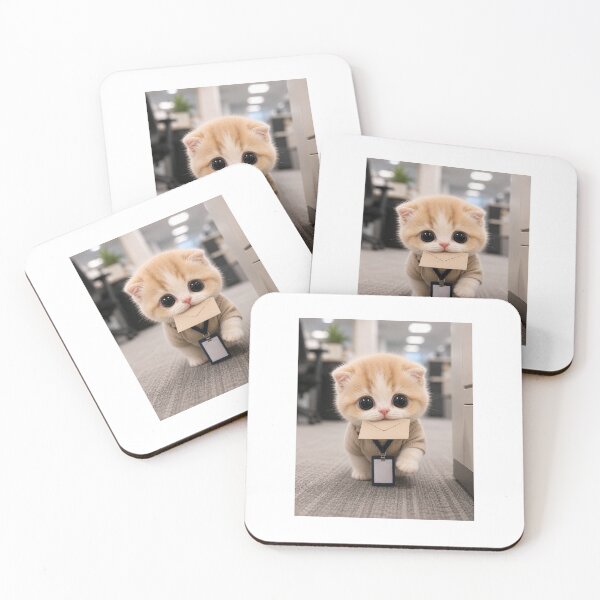 Item preview, Tiny Office Messenger Cat designed and sold by LovelyCatGalaxy.