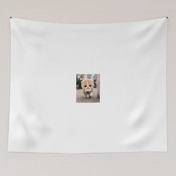 Item preview, Tiny Office Messenger Cat designed and sold by LovelyCatGalaxy.