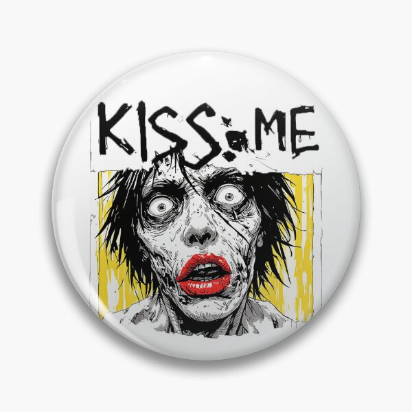 Item preview, Kiss Me Zombie Horror Funny Dark Art designed and sold by ChaoticZenStudio.
