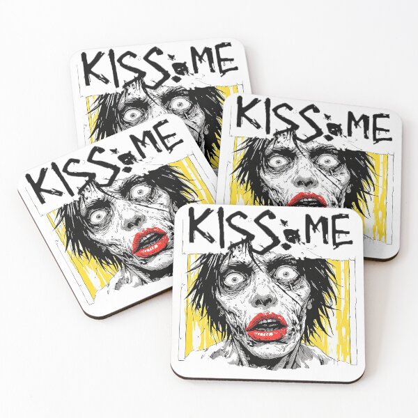 Item preview, Kiss Me Zombie Horror Funny Dark Art designed and sold by ChaoticZenStudio.