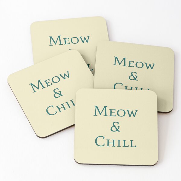 Item preview, Meow & Chill Cat Lover Design Shirt designed and sold by WoodPress.