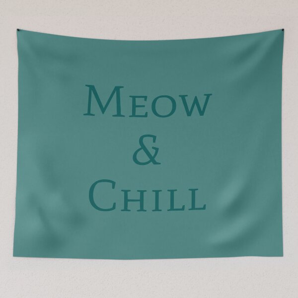 Item preview, Meow & Chill Cat Lover Design Shirt designed and sold by WoodPress.