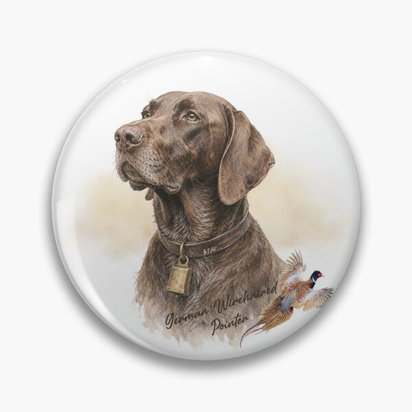 Item preview, Field & Feather – German Shorthaired Pointer with Pheasant designed and sold by TammyHunterArt.