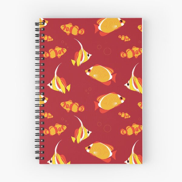 Item preview, Tropical Fishes Orange Red Fish Pattern designed and sold by CreativeBridge.
