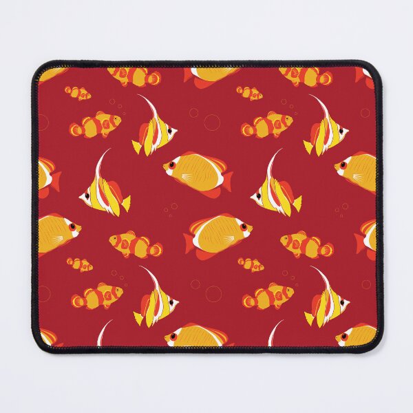 Item preview, Tropical Fishes Orange Red Fish Pattern designed and sold by CreativeBridge.