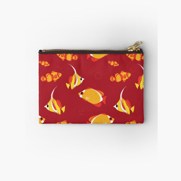 Item preview, Tropical Fishes Orange Red Fish Pattern designed and sold by CreativeBridge.