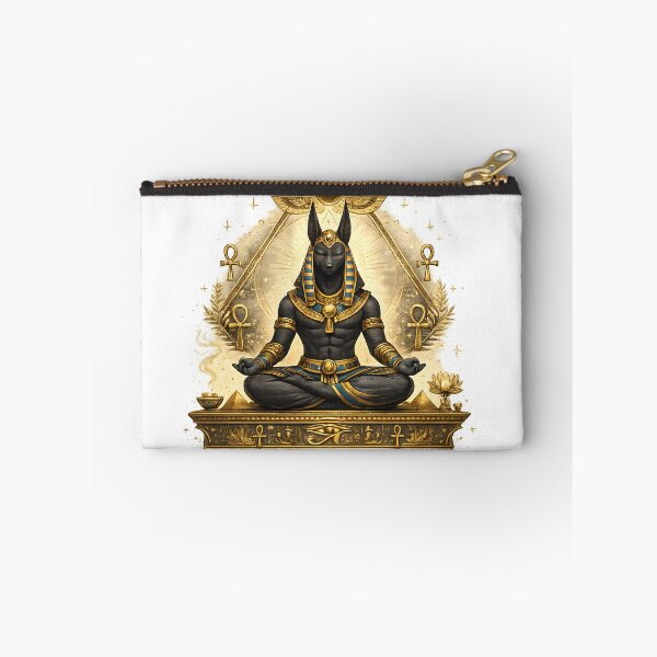 Item preview, Egyptian Zen Anubis Meditation | Ancient Egypt Spiritual Yoga Art designed and sold by Mahmoud Salah.