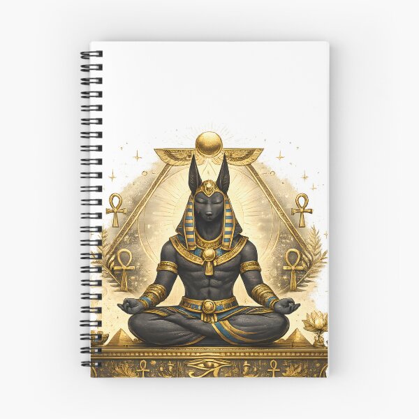 Item preview, Egyptian Zen Anubis Meditation | Ancient Egypt Spiritual Yoga Art designed and sold by Mahmoud Salah.